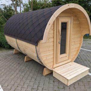 Fasssauna 3.30m x 2.10m LUXUS