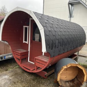 Fasssauna 4.00m x 2.20m